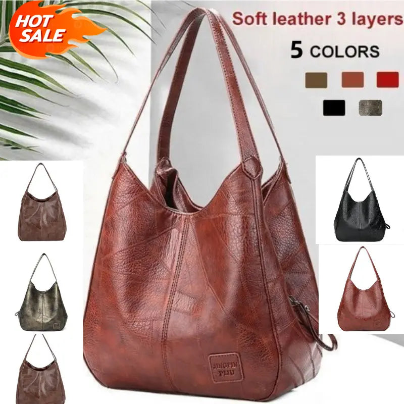 🏆【Cumpărați 1, primiți 1 gratuit】👜2026 geantă nouă de umăr din piele naturală, realizată manual, la modă și versatilă