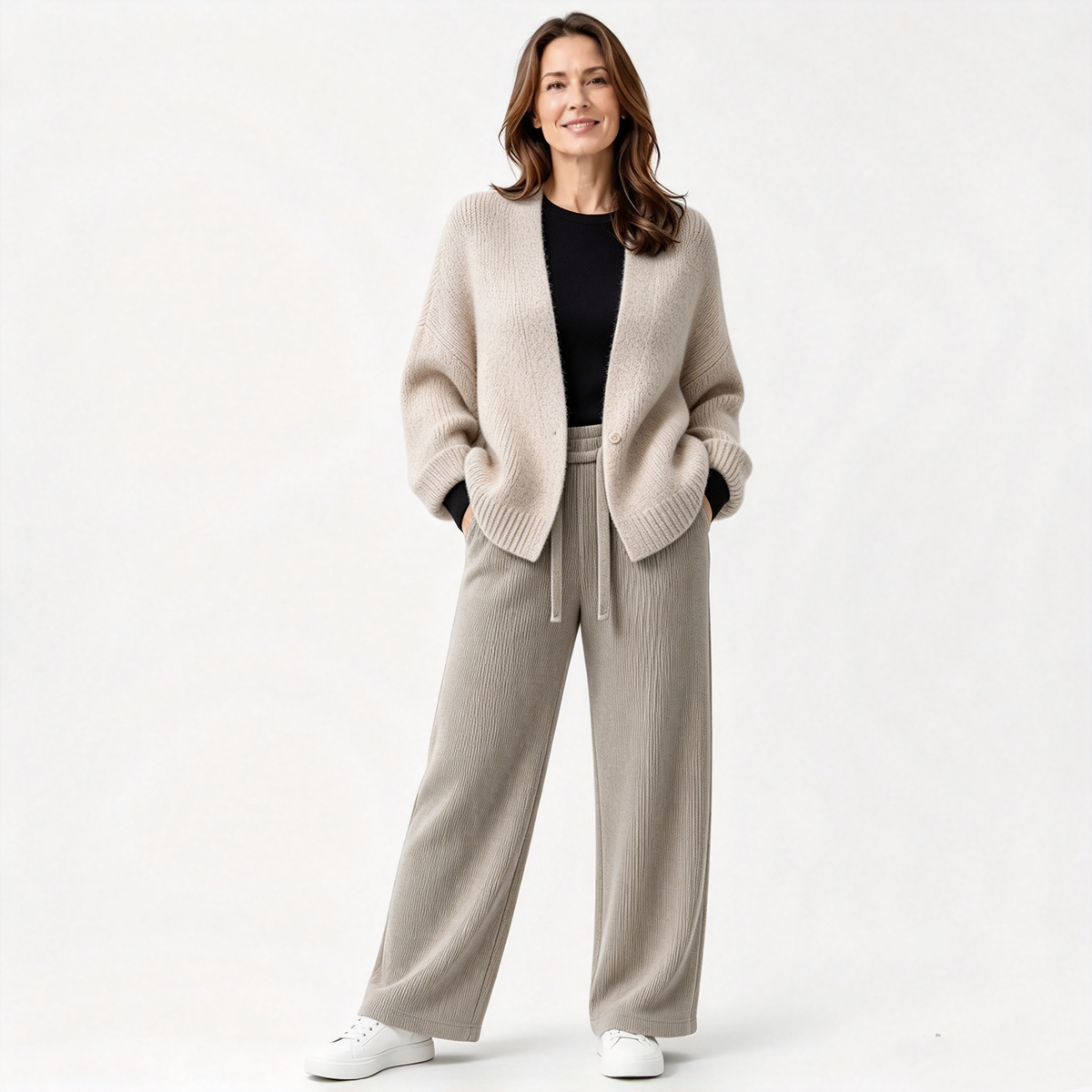 💖 Pantaloni noi, largi și elastici pentru femei 【40-110 kg】