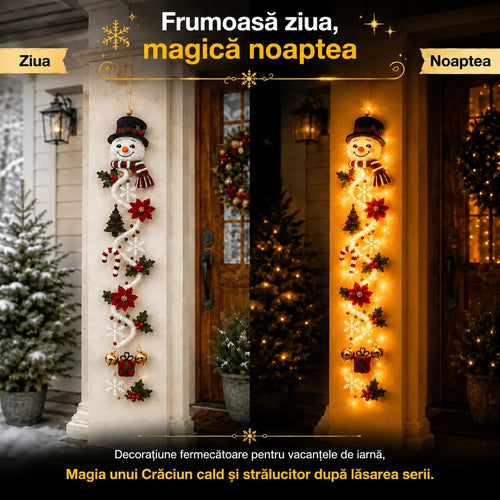 Ultima zi! 🎄🎃🎅 Profită de o reducere de 49% la decorațiunile luminoase de Crăciun pentru ușă!