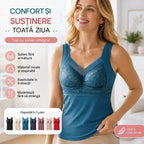 🔥【3 bucăț】❤️【40-100kg】Lenjerie intimă din dantelă pentru toamnă și iarnă, cu efect de susținere și modelare a bustului