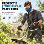 🔥 【OFERTĂ LIMITATĂ: 1+1 GRATIS】 Mască Multifuncțională de Protecție pentru Sport și Lucru 🚴 | Vizieră HD Detașabilă · Ideală pentru Ciclism, Tuns Iarbă & Lucrări cu Praf · 4 Culori