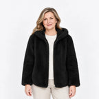 【M-7XL】Jachetă polară de iarnă pentru femei – groasă, reversibilă, cu glugă, căptușită, cu fermoar