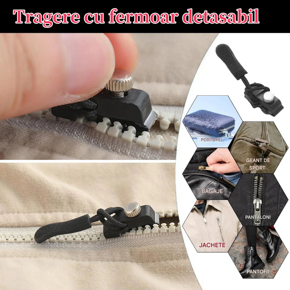 🛒[Cumpărați 10 și obțineți 10 gratuit] Instrument universal pentru repararea fermoarului
