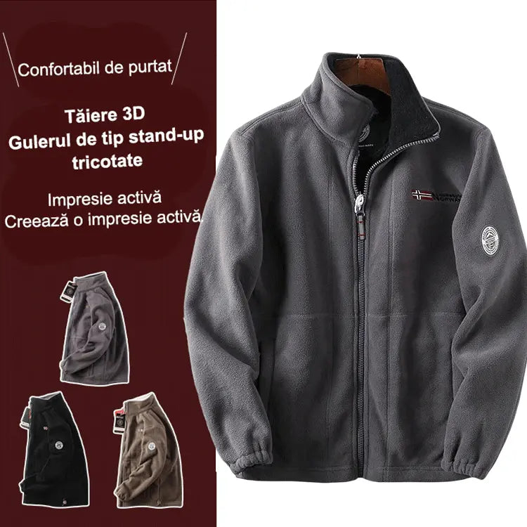 👔【S-3XL】Geacă Reversibilă Călduroasă din Lână și Bumbac pentru Bărbați – Perfectă pentru Iarnă și Toamnă