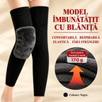 🦵 Genunchiere Călduroase de Iarnă · Model Extra Lung cu Căptușeală Pufoasă · Protecție Extinsă pentru Genunchi și Picioare!