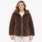 【M-7XL】Jachetă polară de iarnă pentru femei – groasă, reversibilă, cu glugă, căptușită, cu fermoar