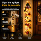 Ultima zi! 🎄🎃🎅 Profită de o reducere de 49% la decorațiunile luminoase de Crăciun pentru ușă!