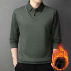 🔥【M-4XL】Polo gros și călduros de iarnă pentru bărbați | Catifea premium, moale și călduroasă
