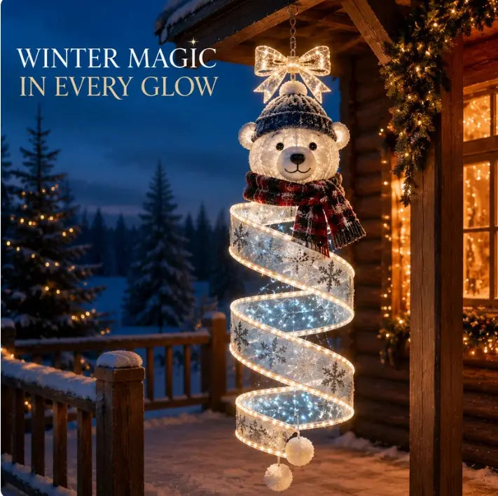 🎄 Colecție de lumini LED suspendate în formă de spirală, cu farmecul Crăciunului ✨