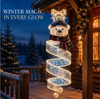 🎄 Colecție de lumini LED suspendate în formă de spirală, cu farmecul Crăciunului ✨
