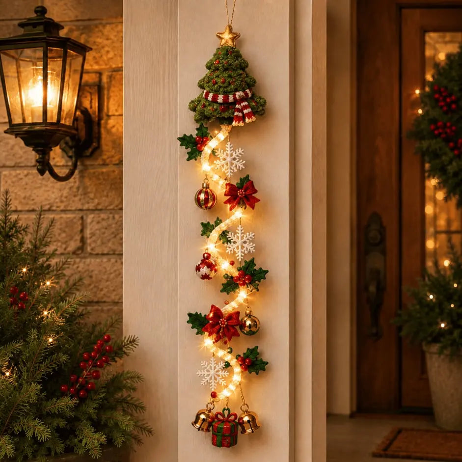 Ultima zi! 🎄🎃🎅 Profită de o reducere de 49% la decorațiunile luminoase de Crăciun pentru ușă!