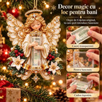 ✨Decorațiune de Crăciun pentru suportul de bani, cu un înger