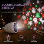✨ Bec LED cu proiecție pentru Crăciun (soclu E27) | 16 modele dinamice | Creează o atmosferă festivă în câteva secunde 🎄