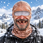 😎Mască facială 3D distractivă și călduroasă pentru sporturile de iarnă în aer liber