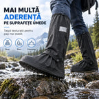 ☔ Protecție Supremă împotriva Ploii! Huse Înalte Impermeabile pentru Încălțăminte (Inălțime 40 cm)! Talpă Anti-Alunecare Grosă · PVC Rezistent · Disponibil pe Negru și Transparent!