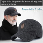 🧢Șapcă călduroasă pentru bărbați cu protecție pentru urechi – confort pentru toamnă și iarnă