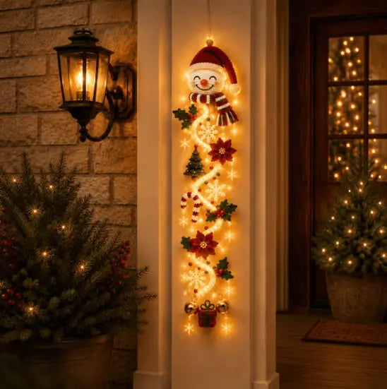 Ultima zi! 🎄🎃🎅 Profită de o reducere de 49% la decorațiunile luminoase de Crăciun pentru ușă!