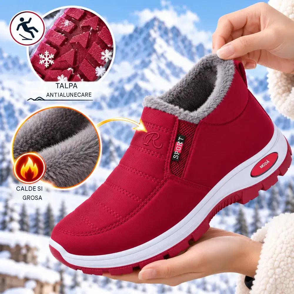 ❄️🔥👢【Pantofi unisex】Cizme de iarnă căptușite cu blană! Îți țin de cald și îți oferă siguranță în timpul mersului! 【35-47】