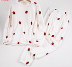 🔥【Costum cald de pluș 40-90kg】🔥Larna coral fleece pijamale căptușite și îngroșate casual loungewear la modă și confortabile pijama suită